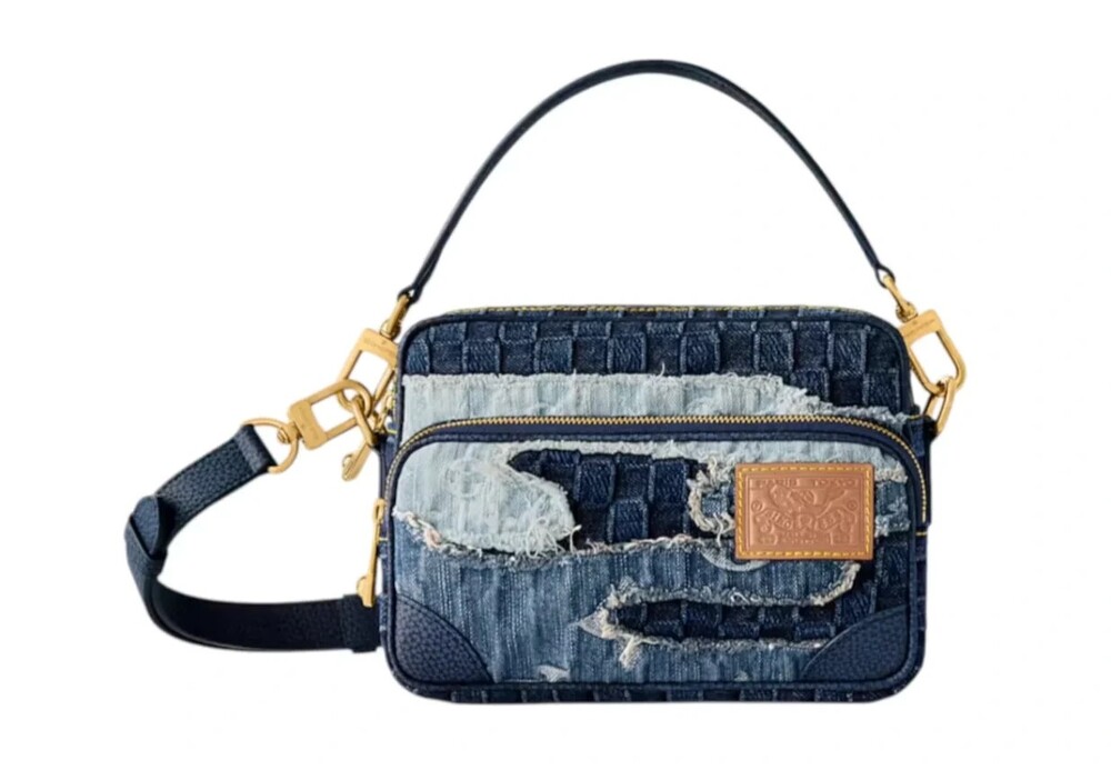 7260 - Louis Vuitton Nigo Monogram Denim M15296 Blue - Medium / Blue / Excellent